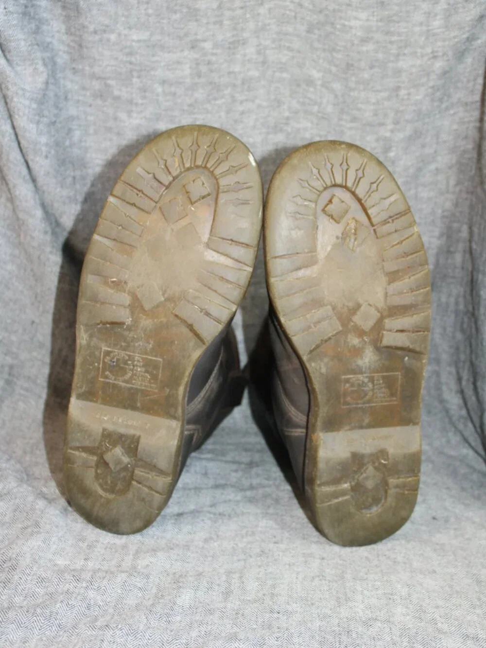 Dr. Martens Icon 2295 Industrial Steel Toe Brn Leather Work Boots, Men's Size 12